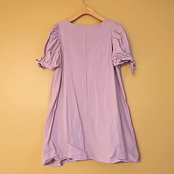 "Secret Label" Linen Cap Sleeve Dress - Picture 3 of 3